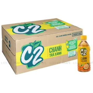 Trà xanh C2 hương chanh  ( Thùng 24 Chai )