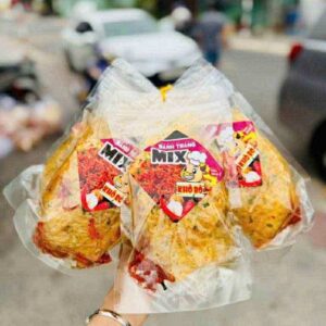 Bánh tráng mix khô bò