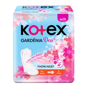 Băng vệ sinh Kotex Gar Deo anh đào siêu mỏng không cánh 8 miếng