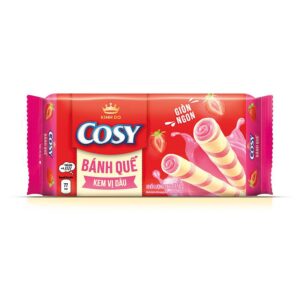Bánh quế Cosy vị kem dâu 117.6g