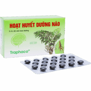 Hoạt Huyết Dưỡng Não Traphaco – Giúp cải thiện trí nhớ (Hộp 5 vỉ )