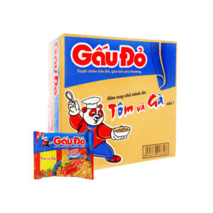 Mì Gấu Đỏ vị tôm và gà  (Thùng 30 gói)