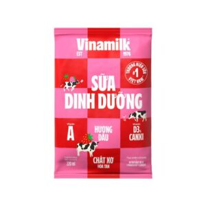 Sữa dinh dưỡng Vinamilk dâu [ Bịch 220ml ]