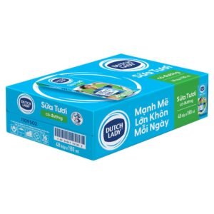 Sữa tiệt trùng Dutch Lady có đường 48x180ml